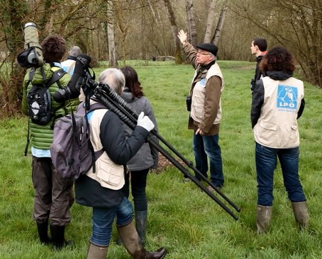 La découverte des chants d'oiseaux, une 1ère approche pour découvrir les oiseaux qui nous entourent © Alain B. https://cdnfiles1.biolovision.net/vienne.lpo.fr/userfiles/divers/20160402AGLigug1-Sortie04.jpg