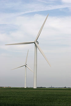 Eoliennes à Bouin (Vendée) © Bernard Liégeois
